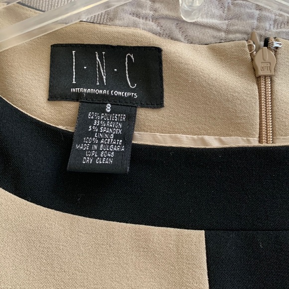 NWOT INC sleeveless dress, lined, quality made & beautiful. Zip back. Perfect - Picture 5 of 7